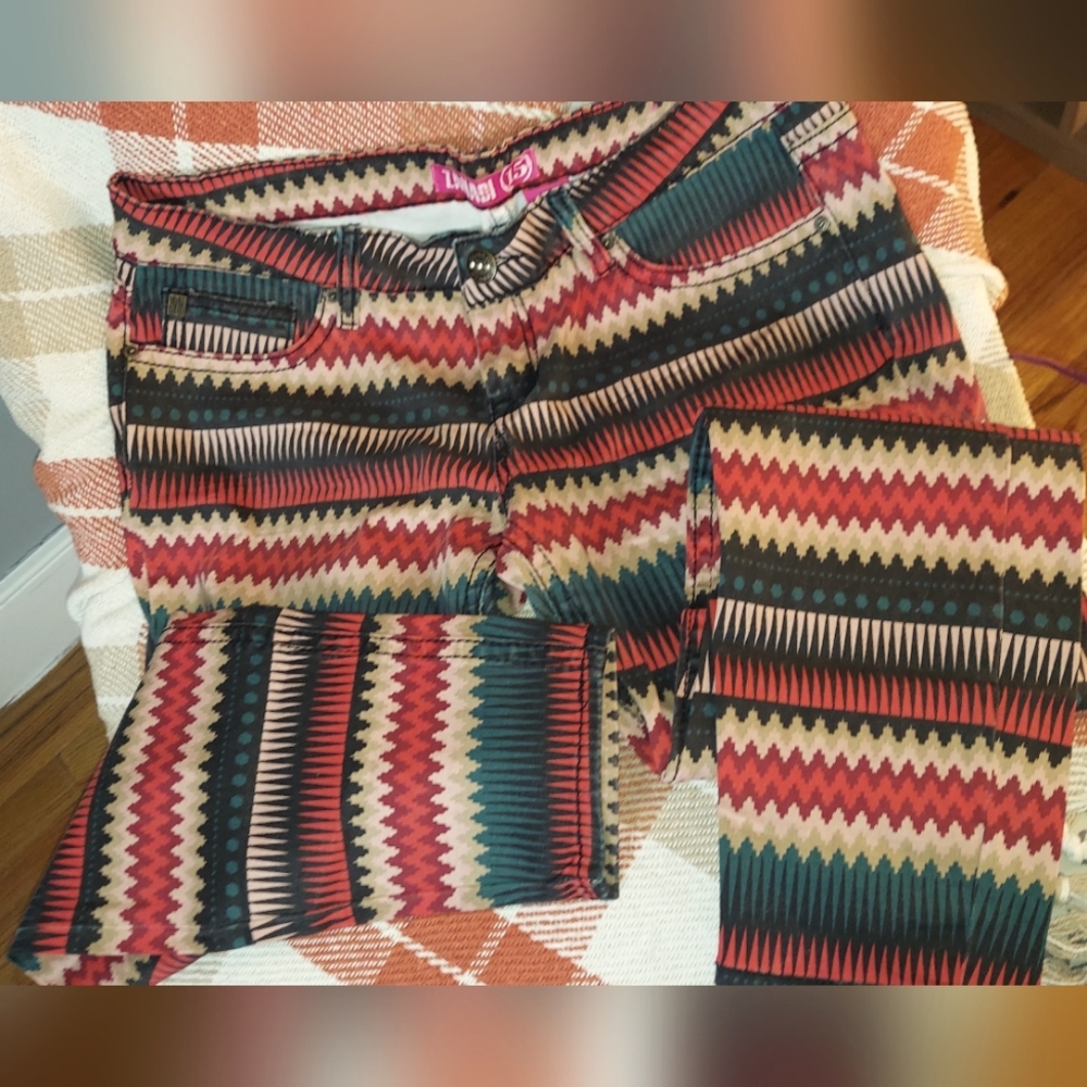 Colorful Tribal Pattern Jeans